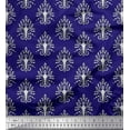 thumbnail image 1 of Soimoi Polyester Crepe Fabric Leaves,Floral & Paisley Block Fabric Prints by Yard 52 Inch Wide, 1 of 3