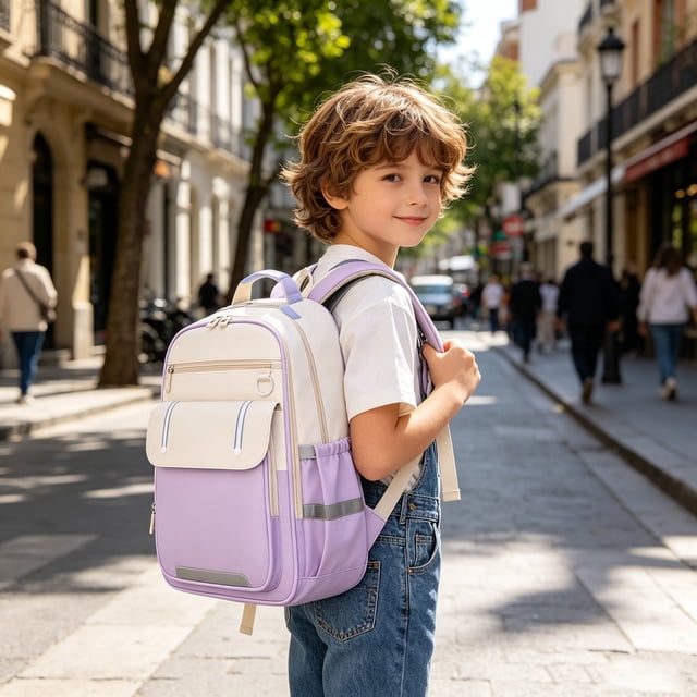 Mochila Escolar con Soporte Ergonómico para la Espalda, Acolchado de Malla Transpirable, Gran Capacidad, Nailon Resistente al Agua, Mochila Unisex para Adolescentes y Adultos