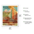 thumbnail image 2 of Los Angeles California - Vintage Travel Poster by Edward Withers c.1929 - Fine Art Matte Paper Print (Unframed) 20x26in, 2 of 4