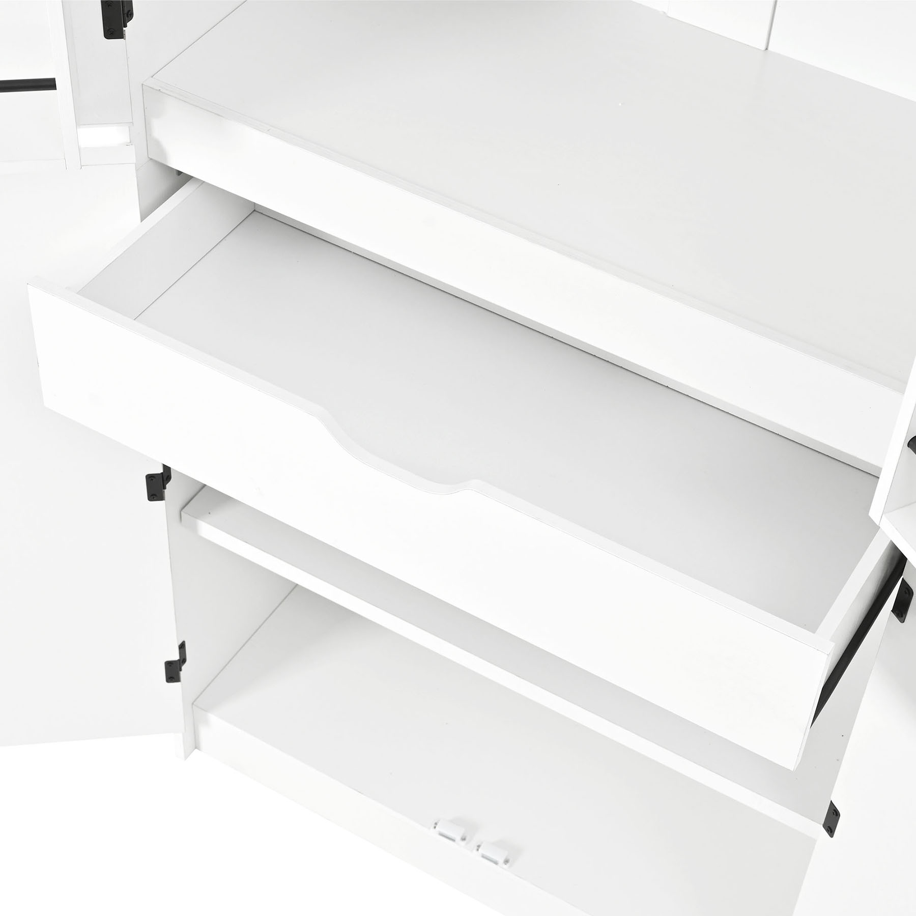 S-HOME 72 Inch Tall Farmhouse Kitchen Pantry Cabinet In With 8 Door Shelves And 3 Adjustable Shelves Perfect For Storage