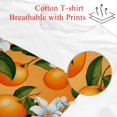 thumbnail image 2 of Tangerine 100% Cotton White T-Shirt Men's Classic Summer Casual Short Sleeve Tee Top Stretchy Breathable Lightweight Regular Fit Plain Solid Color Round Neck Basic Shirt, 2 of 5