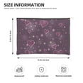 thumbnail image 4 of Fotbe Snowflakes and Hearts Reusable Cosmetic Bag Makeup Bag for Women Large Travel Cosmetic Pouch Girls' Make Up Organizer, 4 of 8