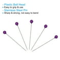 thumbnail image 4 of Uxcell Sewing Pins, 1.5 Inch Straight Pin with Plastic Pearlized Ball Head, Purple,400Pack, 4 of 6