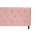 thumbnail image 4 of Home Design Concetta Queen Adjustable Tufted Headboard, Pink Velvet with Diamond Button Tufting, Modern Bedroom Furniture, 4 of 5