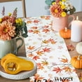 thumbnail image 4 of Happy Thanksgiving Table Runner, Autumn Thanksgiving Kitchen Dining Table Decoration for Home Party Decor 13x108 Inches, 4 of 9