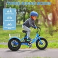 thumbnail image 4 of Mooncool Electric Tricycle for Kids , 3 Wheels 16"x3" Fat Tire Tricycle Electric Trike Cruiser Bicycle, 250W Aluminum Frame Electric Trikes Etrike with 10.4Ah Removable Battery and Rear Basket,UL2849, 4 of 12