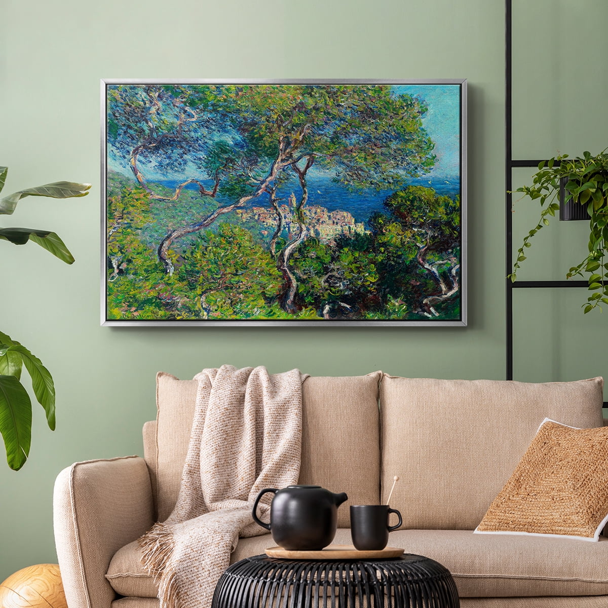 Vintage Landscape-CV By Wexford Home Framed in Silver Wood Gallery Wrapped Canvas 17 in. x 25 in.