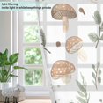 thumbnail image 4 of Yayeee Window Curtains Set of 2 for Living Room Light Filtering 63"x42", Mushroom Bear Flower, 4 of 7