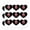 Clear, variant on Neighborhood Sasq-Watch Sasquatch Watch Funny Humor Heart Shaped Planner Calendar Scrapbook Craft Stickers