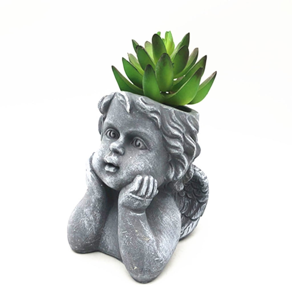BQBQERT Creative Resin Mold for Girl Shaped Silicone for Cement Gardens and Table Decorations