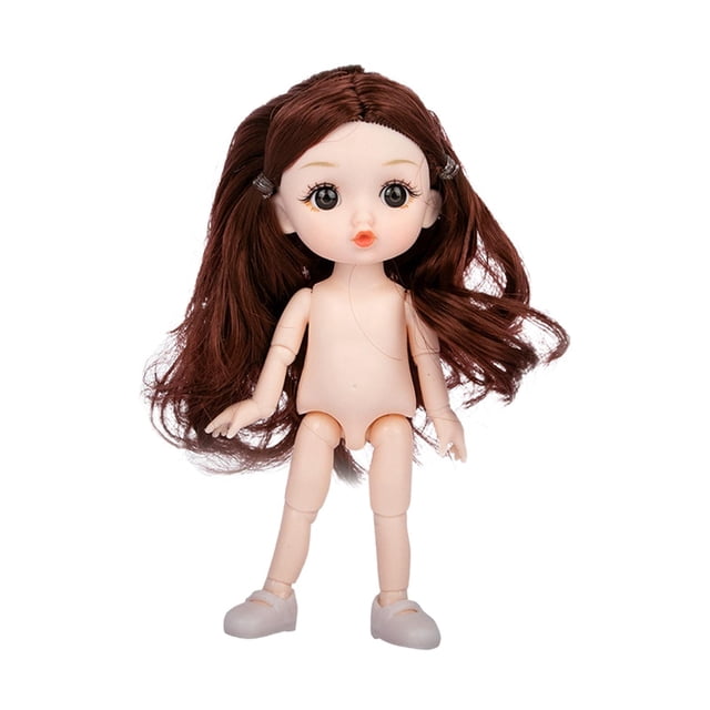 Preciosa muñeca de moda con articulaciones flexibles, muñecas BJD para vestir, muñecas de pelo suave, bricolaje estilo c