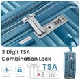 thumbnail image 5 of Luggage Sets 4 Piece Set,Hard Shell Lightweight Suitcase with Spinner Wheels,Expandable Carry On Luggage for Men Women with Tsa Lock,Peacock Blue,14/20/24/28in, 5 of 7