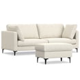 thumbnail image 3 of Simpli Home Ava 90-inch Sofa and Ottoman Set in Tightly Woven Performance Fabric, 3 of 9