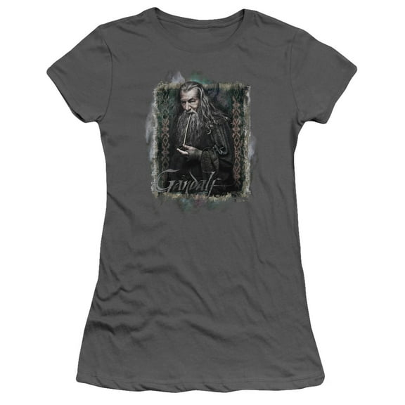 The Hobbit Gandalf S/S Junior Women's T-Shirt Sheer Charcoal