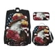 thumbnail image 1 of Easygdp Eagle With Hat And Roses Mochila para Niños y Niñas con Set de Caja de Almuerzo y Estuche para Lápices 3 en 1, Mochila Escolar Estampada para Adolescentes, 1 of 7