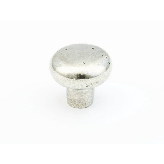 Schaub And Company 773-N Artifex Rustic 1-5/8" Mushroom Round Britannium Pewter Cabinet