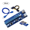 thumbnail image 1 of Tholdsy PCI-E Extender Card Computer Adaptador PCI-E 1x A 16x con interfaz USB de 6 pines con cable USB de 1 m Electrónica miscelánea Azul 30 CENTIMETROS, 1 of 6