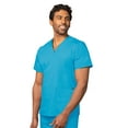 thumbnail image 2 of Adar Universal Unisex Scrub Set - Unisex V-Neck Scrub Top & Tapered Drawstring Scrub Pants, 2 of 7