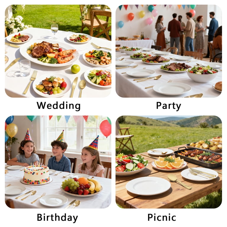 GPED Gold Plastic Silverware Set, 300-Piece photo 3