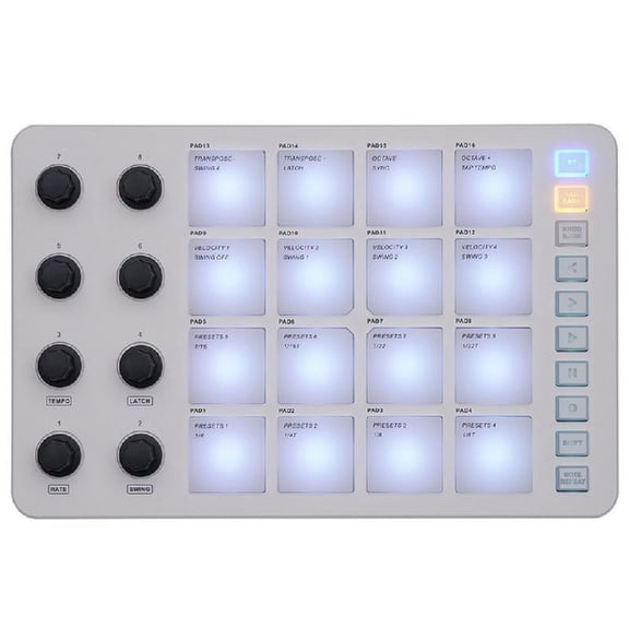 Zeiwohndc MIDI Keyboard Controller with 16 Drum Pads, Practical MIDI Keyboard Controller