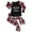 Black-Kids, variant on Odeerbi Christmas Pajamas for Family Plaid Holiday Long Sleeve Family Christmas Pajamas Matching Sets Dad Fashion Print Sleepwear Xmas Family Matching PJs Set Black