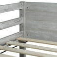 thumbnail image 5 of PORKISS Low Bunk Beds for Kids, New Upgraded Twin Over Twin Floor Bunk Bed with Ladder, Modern Bedroom Furniture Wood Bunk Bed for Boys Girls Teens, Easy Assembly, Antique White, 5 of 12