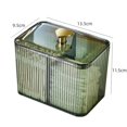 thumbnail image 5 of Caja de palillos de algodón de escritorio, ligera, de lujo, de alta gama, transparente, creativa, para el hogar, para guardar palillos de dientes, cosméticos, lápiz labial, hilo dental, 5 of 5