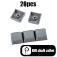 thumbnail image 1 of 20PCS Profile PBT Keycaps Mechanical Keyboard Mixded Color Blank Keycaps Custom Gamer Mx Switch No Engraved Key Cap, 1 of 10
