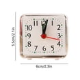thumbnail image 3 of Tyidzon Minimalist Transparent Silent Alarm Clock, Large Display Battery Operated Desk Clock, Non Ticking Wake Up Clock for Students Dorm Bedroom, 3 of 6