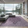 thumbnail image 2 of ODIKA Fluffy Shape Pink Abstract Inspired Spotted Purple Furry Outline Non-Slip Flatwoven for Living Room, Under Sectional, Family, 2 of 7