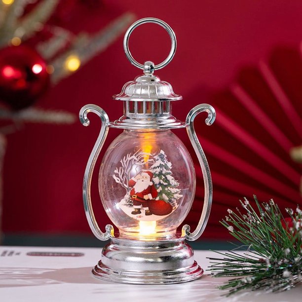 Christmas Decorations Children's Handheld Small Oil Lamps Tabletop Decorations Props And Hanging Decorations