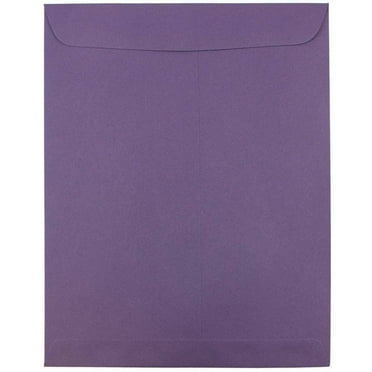 JAM Paper 10 x 13 Catalog Envelopes, Dark Purple, 25/Pack