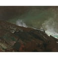 thumbnail image 2 of Winslow Homer 14x12 Gold Ornate Wood Frame and Double Matted Museum Art Print Titled - Coast of Maine (1893), 2 of 4
