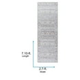 thumbnail image 3 of Livabliss x Our PNW Home Rainier Updated Traditional Washable Runner Area Rug, 2'7" x 7'10", Medium Gray, 3 of 10