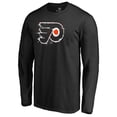thumbnail image 2 of Men's Black Philadelphia Flyers Splatter Logo Long Sleeve T-Shirt, 2 of 4