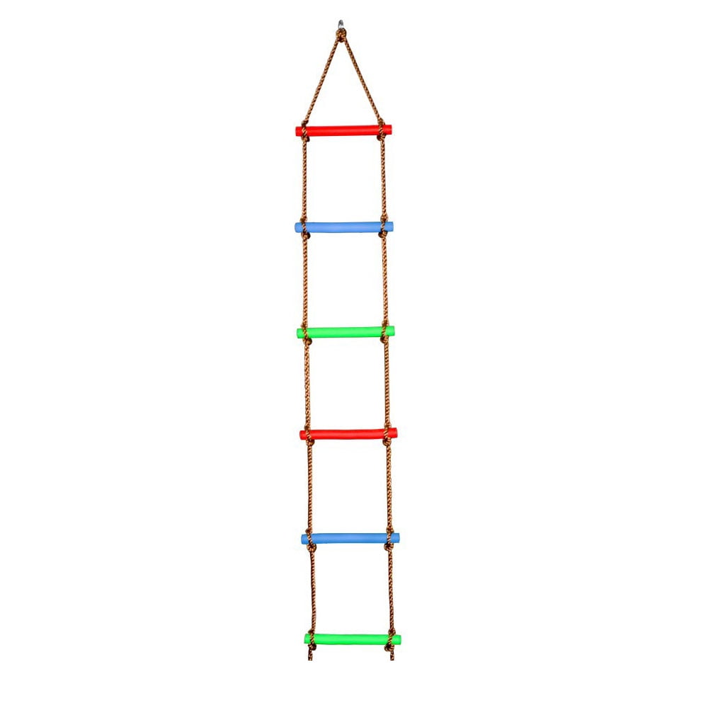 6 Rungs Indoor Outdoor Climbing Rope Ladder Children Kids Sport Rope