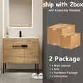 thumbnail image 5 of 36 Inch Bathroom Vanity And Sink . Freestanding Or Hanging. Two Installation Modes. Silent-closing Cabinet. Grade Ceramic Sink. Plywood Construction 36" With Mountable. Dual-purpose Concept. Door., 5 of 7