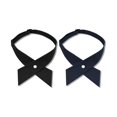 thumbnail image 1 of wonima02 Bow Ties for Women Criss-Cross Tie Adjustable Pre Tied Bowtie Solid Color Neck Tie for Girls Boys Teens School Uniform, 1 of 1