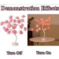 thumbnail image 3 of SURJDE Rose Tree Lamp, Tabletop Colorful LED Rose Flower Tree, Colorful Light Up LED Rose Tree Table Lamp, Artificial Flower Night Light Bedroom Decoration, Multi Color Light Decorative (Col, 3 of 7