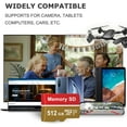 thumbnail image 2 of Memoria Micro SD de 512 GB, UHS-I, Clase 10, soporte 4K y Full HD, compatible con cámaras, drones, tablets y consolas Android, 2 of 6