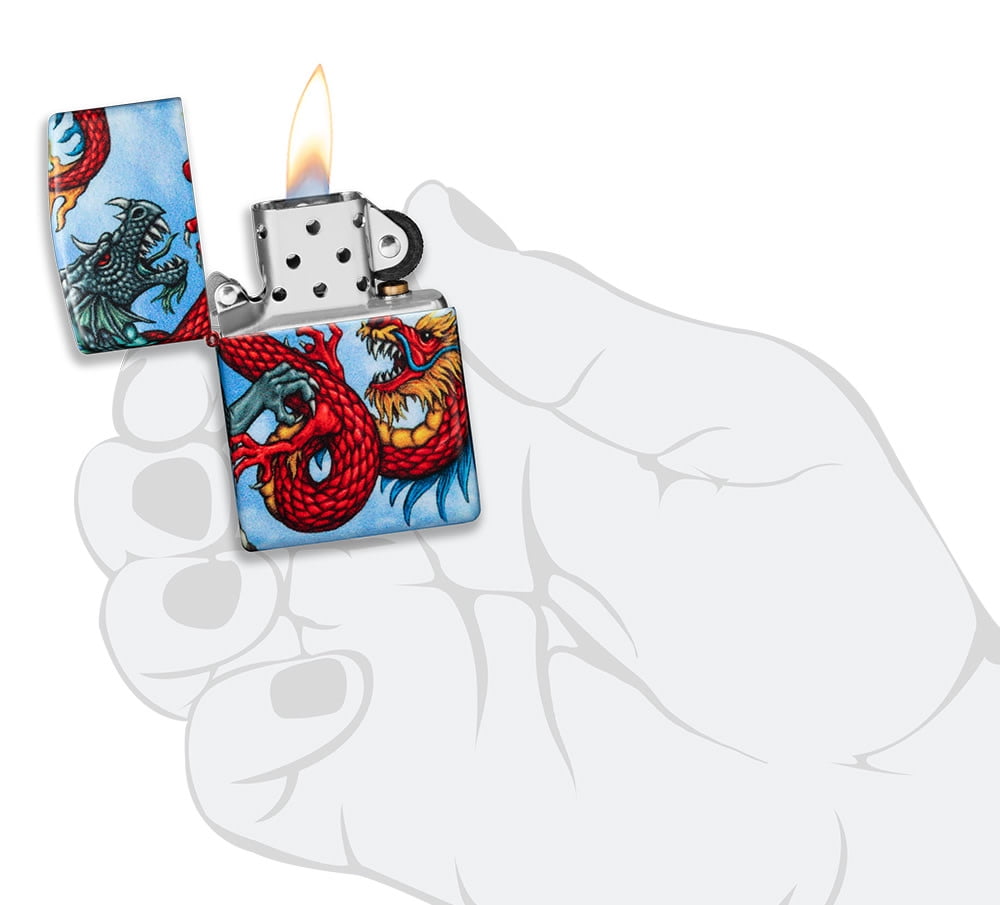 Zippo Dragon Design 540 Color Pocket Lighter