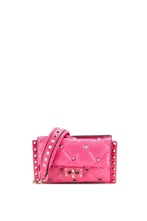 Pre-Owned Candystud Crossbody Bag Python Mini By Rebag