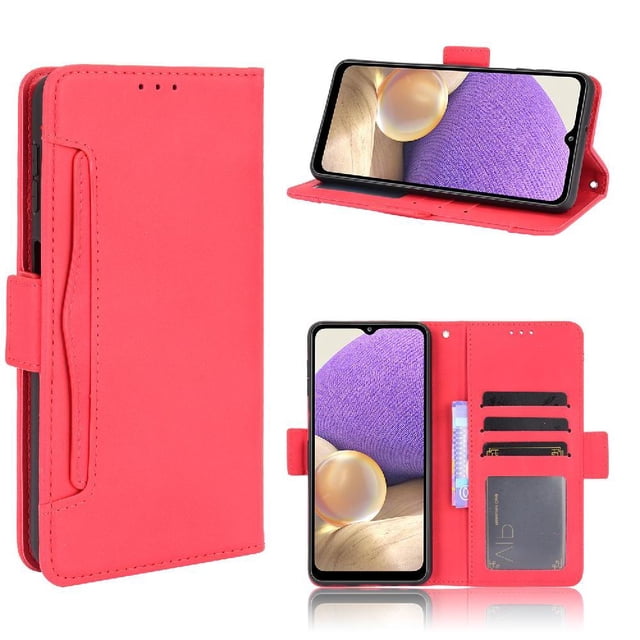 Funda Cartera Magnética para Samsung Galaxy A13 4G- Tarjetero Desmontable, Cuero PU, Soporte