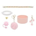 thumbnail image 3 of Juego de accesorios para taza jinwen adorno de flor Rosa claro, 3 of 8
