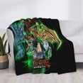 thumbnail image 3 of Yu-Gi-Oh Cards Flannel Blanket Cozy Ultra-Soft Micro Throw Blanket For Bed Sofa Couch Car Office Camping Travel All Season Fleece Blanket 40"x30", 3 of 8