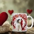thumbnail image 5 of Gnmfd Valentine's Day Wedding Theme Ceramic Mug, Office Home Drinking Coffee Tea Hot Chocolate Cup Gift for Romantic Celebration and Couple Parties, 5 of 6
