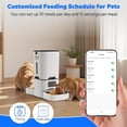 thumbnail image 3 of Dual Automatic  Feeder for 2 Cats, 7L WiFi   Dispenser with  App Control, Programmable Feeding Schedule for Multiple Pets, Stainless Steel Double Bowls, Detachable for Easy Clean, 3 of 6