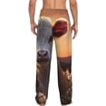 thumbnail image 7 of Salouo Sunset Calf Flower Field Print Pajama Pants for Men, Lounge Pants Elastic Waistband Casual Men's sleepwear Loungewear Sleep Pajama Pant -Small, 7 of 7