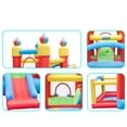 thumbnail image 4 of Doctor Dolphin Bounce House Inflatable Bouncy Castle for Kids Dual Slides Toddlers Jumper with Blower,Ball Pit,Basketball Hoop for Indoor Outdoor, 4 of 12