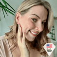 thumbnail image 6 of Cate & Chloe Charlie 18k White Gold Plated 14mm Hoop Earrings with Swarovski Crystals for Women, 6 of 8
